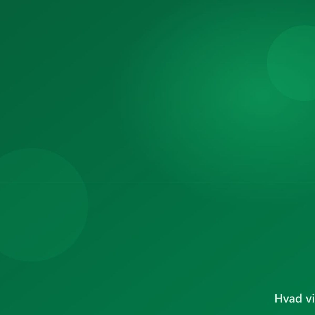 Historien — hvad vi tror på